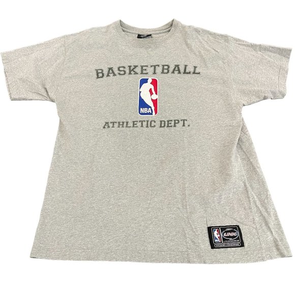 NBA Other - NBA Men's Lougewear Gray SS T-Shirt Licensed UNK NBA Logo, Size Large